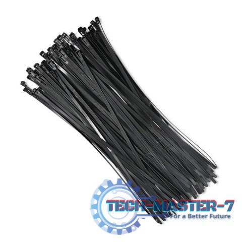 Opaski zaciskowe wielorazowe/trytytki | 7.2*350mm | Nylon UV | Czarne Opaski zaciskowe wielorazowe/trytytki | 7.2*350mm | Nylon UV | Czarne
