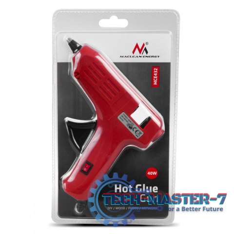 Pistolet do klejenia na gorąco MCE432, 2 wkłady kleju Pistolet do klejenia na gorąco MCE432, 2 wkłady kleju
