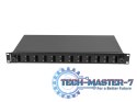 Przełącznica światłowodowa 12XSC duplex/12XLC QUAD rack 19 1U czarna + akcesoria