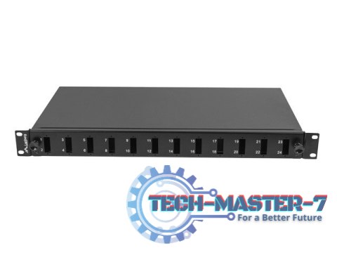 Przełącznica światłowodowa 12XSC duplex/12XLC QUAD rack 19 1U czarna + akcesoria Przełącznica światłowodowa 12XSC duplex/12XLC QUAD rack 19 1U czarna + akcesoria