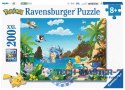 Puzzle 200 elementów XXL Pokemon