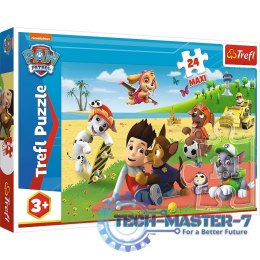 Puzzle 24 elementy MAXI Zabawa na kocu Psi Patrol