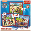 Puzzle 3w1 Wesołe pieski, Psi Patrol