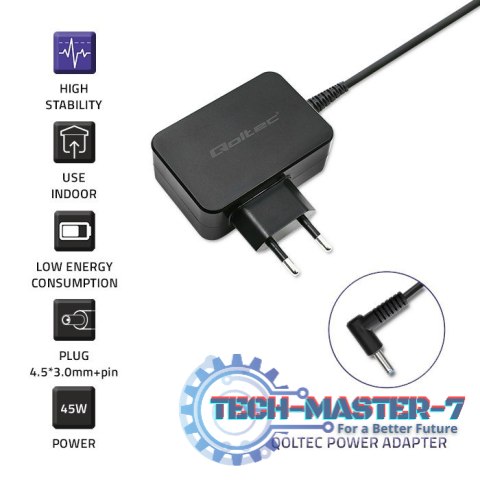 Zasilacz do ultrabooka HP 45W | 19.5V | 2.31A | 4.5x3.0+pin Zasilacz do ultrabooka HP 45W | 19.5V | 2.31A | 4.5x3.0+pin
