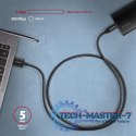 BUCM3-AM10AB Kabel USB-C - USB-A 3.2 Gen 1, 1m, 3A, ALU, oplot, Czarny