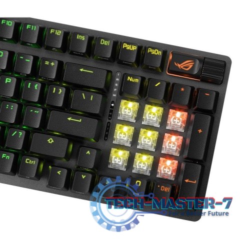 Klawiatura gamingowa ROG Strix Scope II 96 Wireless USB/RF/BT Klawiatura gamingowa ROG Strix Scope II 96 Wireless USB/RF/BT