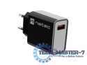 Ładowarka sieciowa Ribera 1x USB-A 18W Czarna