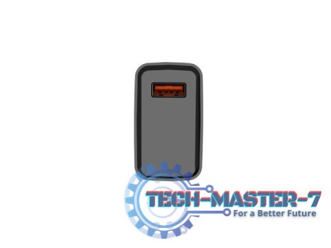 Ładowarka sieciowa Ribera 1x USB-A 18W Czarna Ładowarka sieciowa Ribera 1x USB-A 18W Czarna