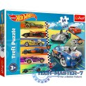 Puzzle 24 elementy Maxi Szybkie samochody Hot Wheels