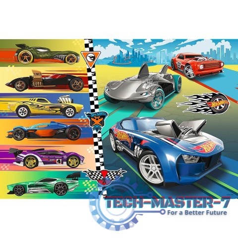 Puzzle 24 elementy Maxi Szybkie samochody Hot Wheels Puzzle 24 elementy Maxi Szybkie samochody Hot Wheels