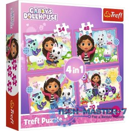 Puzzle 4w1 Przygody Gabi Koci Domek Gabi