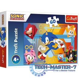 Puzzle 60 elementów Sonic w akcji