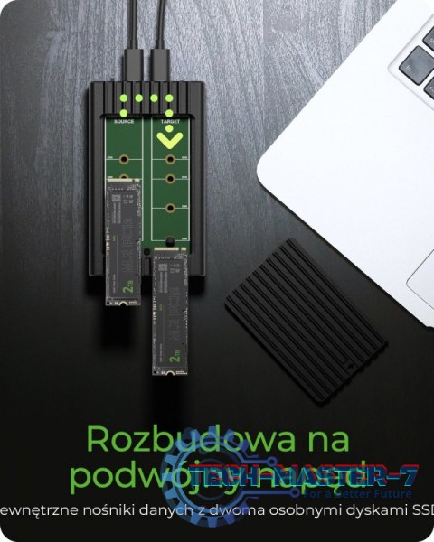 Stacja ICY BOX IB-2817MCL-C31 z funkcją klonowania dla 2x NVMe SSD Stacja ICY BOX IB-2817MCL-C31 z funkcją klonowania dla 2x NVMe SSD
