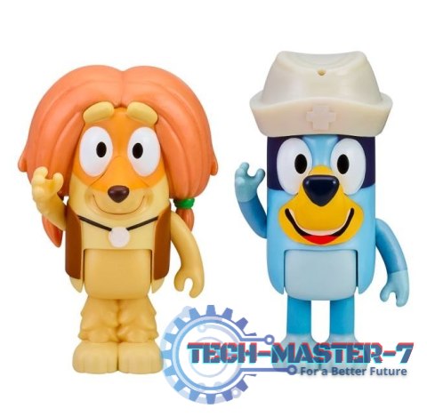 Zestaw figurek Bluey 2pak Wizyta u lekarza Zestaw figurek Bluey 2pak Wizyta u lekarza