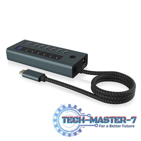 Hub IB-HUB1457-C31 7 port Type C HUB z 36 W PSU Hub IB-HUB1457-C31 7 port Type C HUB z 36 W PSU