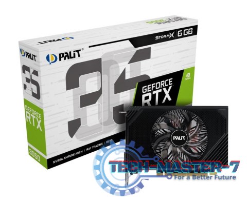 Karta graficzna GeForce RTX 3050 StormX 6GB GDDR6 96bit DVI/DP/HDMI