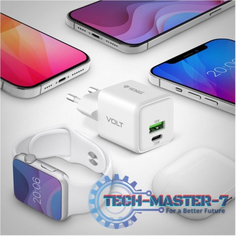 Ładowarka sieciowa USB C/A 20W/18W 3A Power delivery 3.0 QC3.0 Ładowarka sieciowa USB C/A 20W/18W 3A Power delivery 3.0 QC3.0