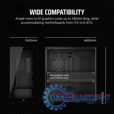 Obudowa 3500X TG Mid-Tower czarna Obudowa 3500X TG Mid-Tower czarna