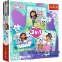 Puzzle 3w1 Aktywności Gabby Koci Domek Gabi (Gabbys Dollhouse)