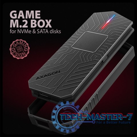 EEM2-GAM Obudowa zewnętrzna aluminiowa USB-C 3.2 Gen 2 M.2 NVMe/SATA SSD Gaming EEM2-GAM Obudowa zewnętrzna aluminiowa USB-C 3.2 Gen 2 M.2 NVMe/SATA SSD Gaming