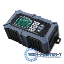 Inteligentna mikroprocesorowa ładowarka z testerem baterii i funkcją naprawy 12V | 6A | LCD | Prostownik do akumulatora AGM LiFe