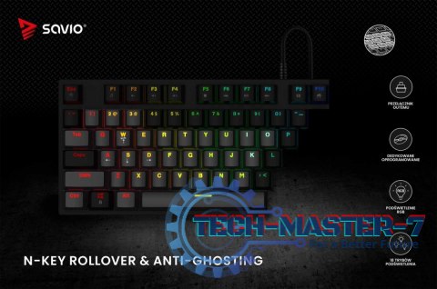 Klawiatura mechaniczna RGB Tempest X2 Outemu Brown Klawiatura mechaniczna RGB Tempest X2 Outemu Brown