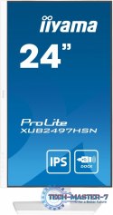 Monitor 24 cale XUB2497HSN-W2 IPS, USB-C Dock, HDMI, DP, 300cd, Pivot, HAS, biały /5y/