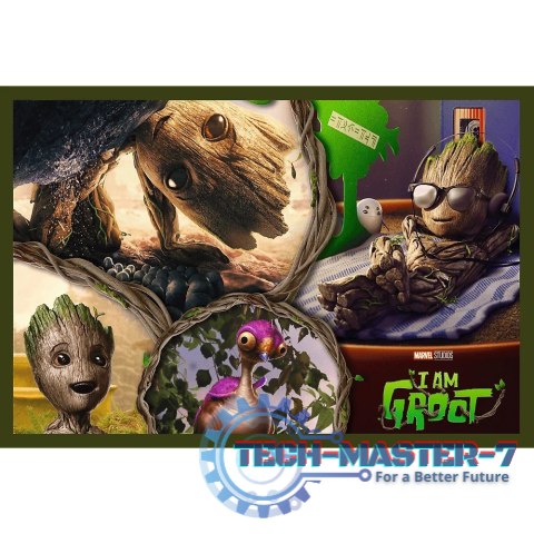Puzzle 2x200 elementów Ja jestem Groot Guardians Marvel Puzzle 2x200 elementów Ja jestem Groot Guardians Marvel