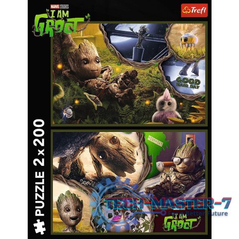 Puzzle 2x200 elementów Ja jestem Groot Guardians Marvel Puzzle 2x200 elementów Ja jestem Groot Guardians Marvel