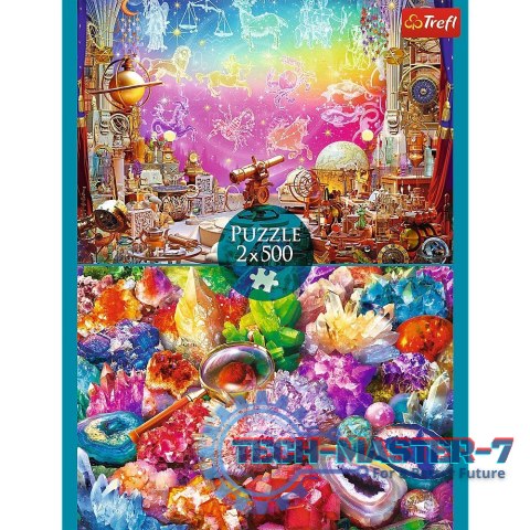 Puzzle 2x500 elementów Kosmos i kryształy Puzzle 2x500 elementów Kosmos i kryształy