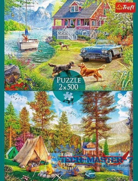 Puzzle 2x500 elementów Letni relaks Puzzle 2x500 elementów Letni relaks