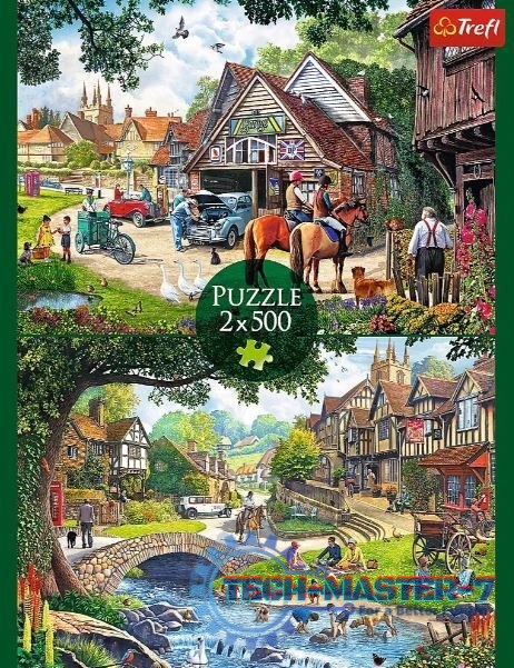 Puzzle 2x500 elementów Sielankowe życie Puzzle 2x500 elementów Sielankowe życie