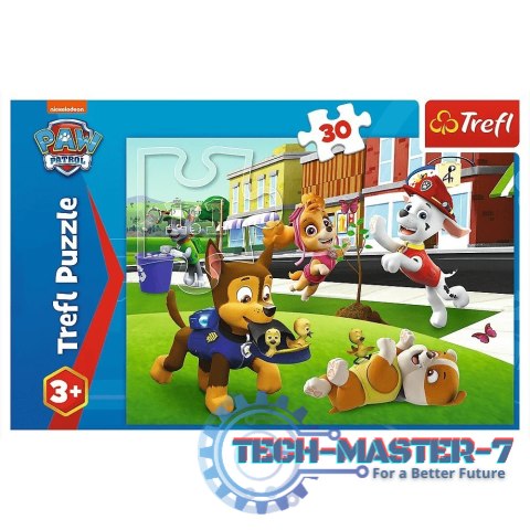 Puzzle 30 elementów Pieski w akcji Psi Patrol Paw Patrol Puzzle 30 elementów Pieski w akcji Psi Patrol Paw Patrol