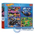 Puzzle 4x250 Wyścigowe auta Hot Wheels