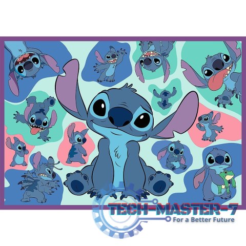 Puzzle 4x250 elementów Niezwykły Stitch Puzzle 4x250 elementów Niezwykły Stitch