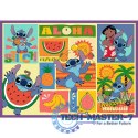 Puzzle 4x250 elementów Niezwykły Stitch