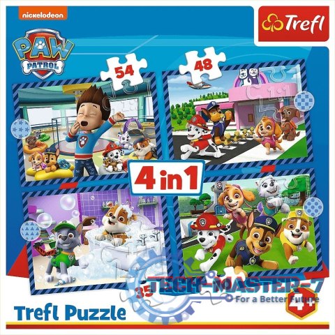 Puzzle 4w1 Psie sprawy Psi Patrol Paw Patrol Puzzle 4w1 Psie sprawy Psi Patrol Paw Patrol