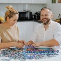 Puzzle 500 elementów Chatka nad rzeką