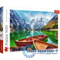 Puzzle 500 elementów Jezioro Braies Włochy
