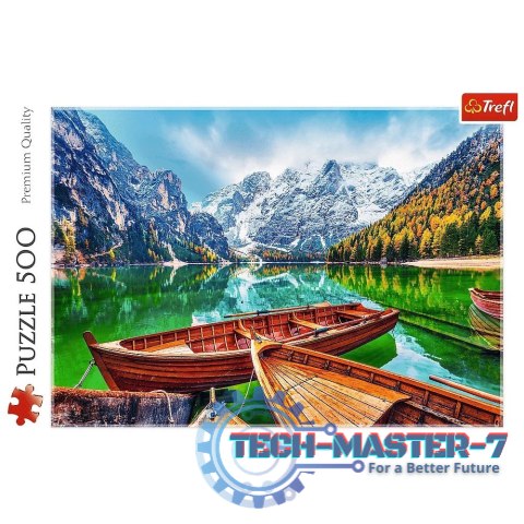 Puzzle 500 elementów Jezioro Braies Włochy Puzzle 500 elementów Jezioro Braies Włochy