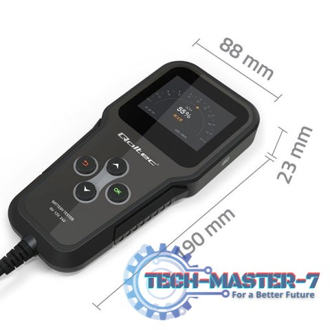 Cyfrowy tester akumulatora 3w1 z LCD | 6V | 12V | 24V | 30Ah- 200Ah Cyfrowy tester akumulatora 3w1 z LCD | 6V | 12V | 24V | 30Ah- 200Ah
