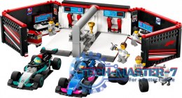 Klocki City 60444 F1 Garaż i bolidy Mercedes-AMG i Alpine