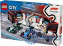 Klocki City 60444 F1 Garaż i bolidy Mercedes-AMG i Alpine