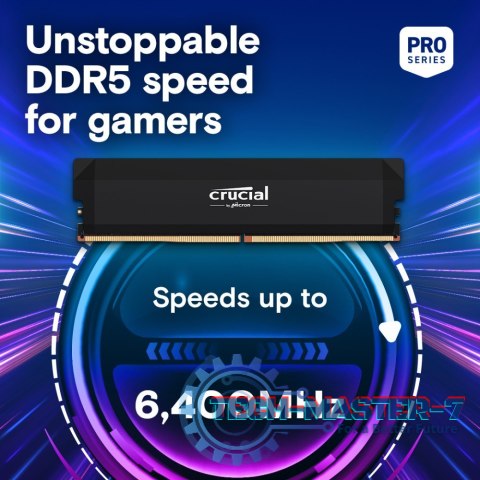 Pamięć DDR5 Pro OC 64/6000(2*32GB) CL40 czarna Pamięć DDR5 Pro OC 64/6000(2*32GB) CL40 czarna
