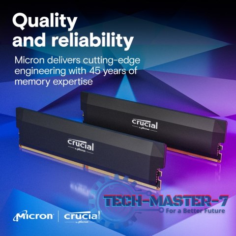 Pamięć DDR5 Pro OC 64/6400(2*32GB) CL40 czarna Pamięć DDR5 Pro OC 64/6400(2*32GB) CL40 czarna