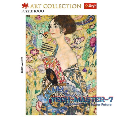 Puzzle 1000 elementów Dama z wachlarzem Klimt Puzzle 1000 elementów Dama z wachlarzem Klimt