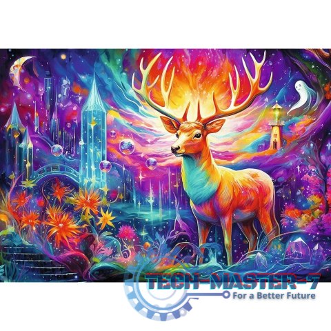 Puzzle 1000 elementów DreamScapes Mistyczny jeleń Puzzle 1000 elementów DreamScapes Mistyczny jeleń