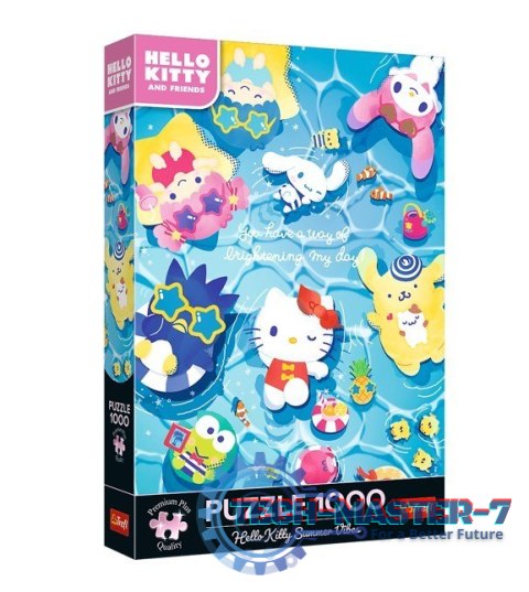 Puzzle 1000 elementów Hello Kitty letni relaks Puzzle 1000 elementów Hello Kitty letni relaks