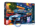 Puzzle 1000 elementów Nocna przejażdżka samochody
