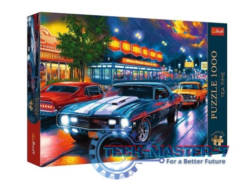 Puzzle 1000 elementów Nocna przejażdżka samochody Puzzle 1000 elementów Nocna przejażdżka samochody